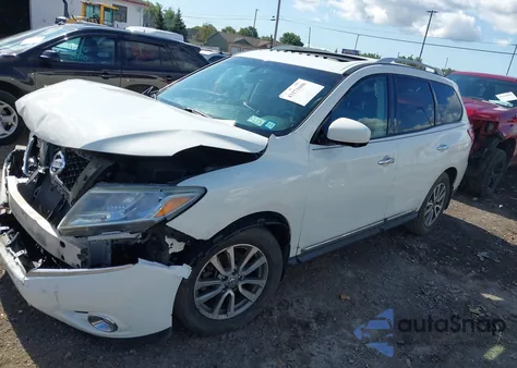 2015 Nissan Pathfinder Sl z USA, uszkodzony, nr VIN 5N1AR2MM2FC689609